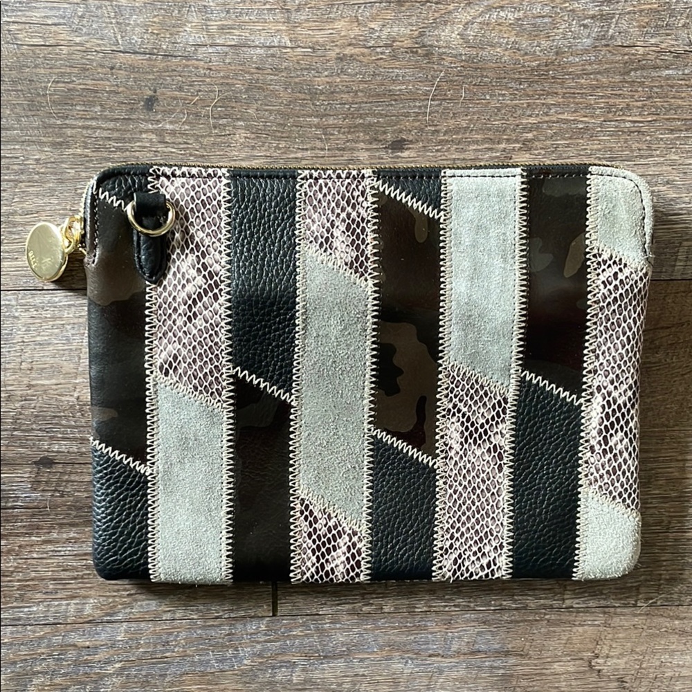 G.I.L.I Patchwork Leather Clutch